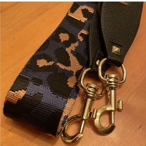 Animal print bag strap